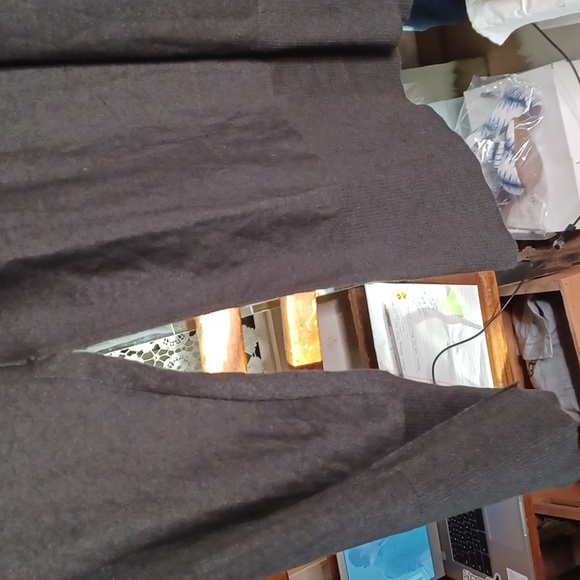 NWT- Susana Monaco- Long Ankle Length Duster w/ Side Slits- Color: Smoke- Small - Picture 5 of 7